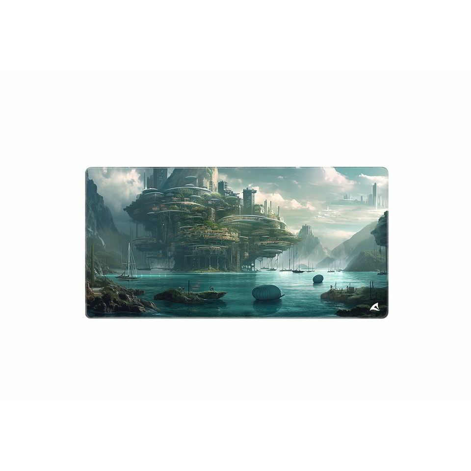 Sharkoon SKILLER SGP40 D6 Gaming Mouse Pad (Teal/Multicolor) (4044951042531)