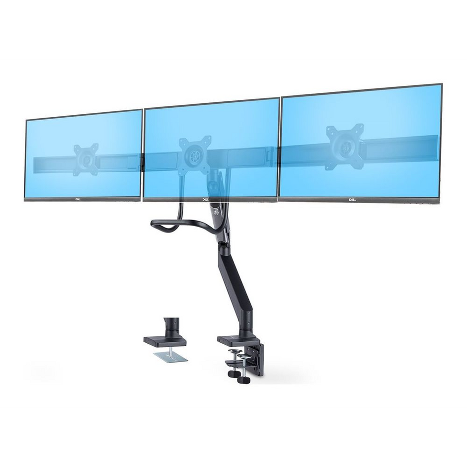 StarTech.com 3M1A3SG-MONITOR-ARM držiak / stojan na monitory 68,6 cm (27") Stôl Čierna, Strieborná (3M1A3SG-MONITOR-ARM)