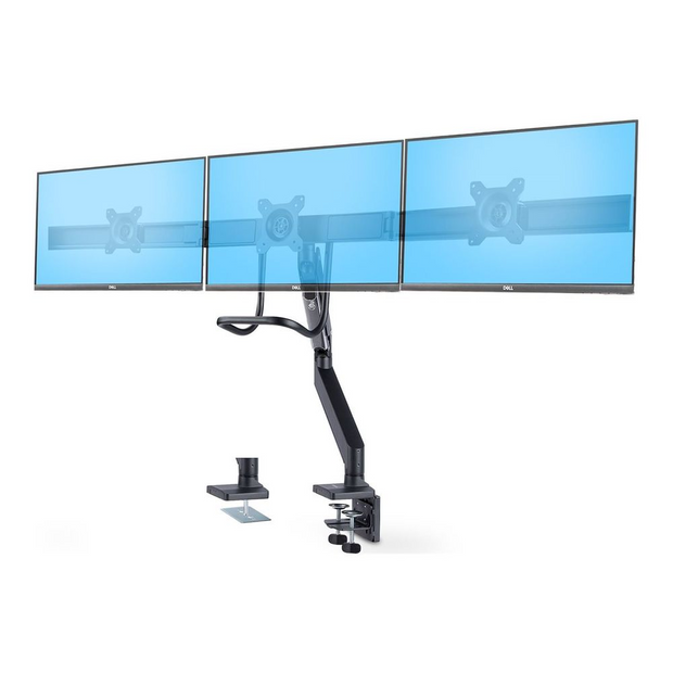 StarTech.com 3M1A3SG-MONITOR-ARM držiak / stojan na monitory 68,6 cm (27") Stôl Čierna, Strieborná (3M1A3SG-MONITOR-ARM)