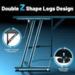 51 Inch L Shaped Gaming Desk With Monitor Stand For Home Office