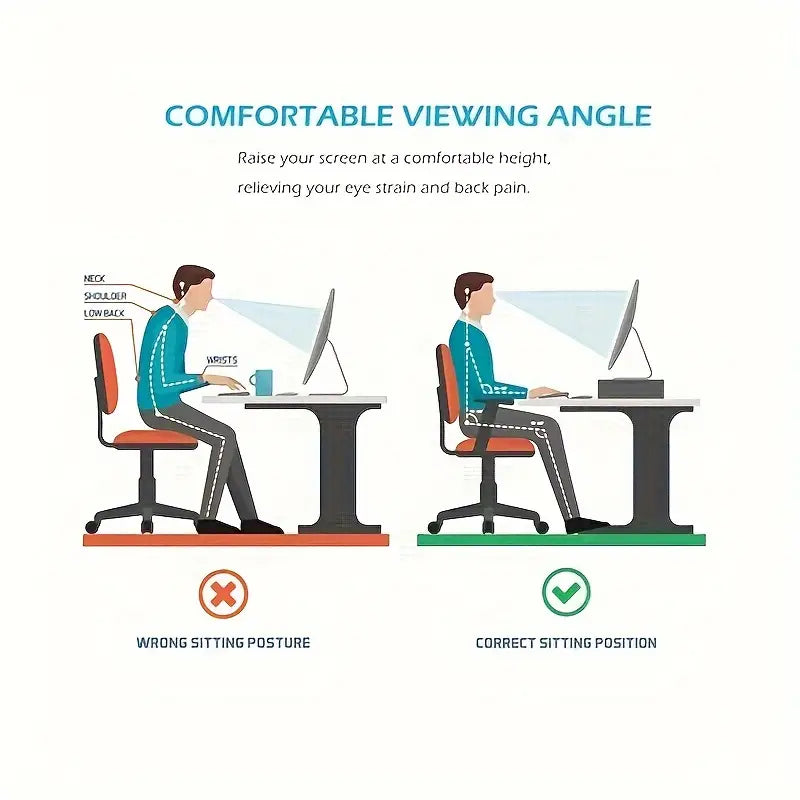 Adjustable Dual Monitor Stand Riser - Extra Long Office Desktop Organizer for 2 Monitors (Up to 48.2