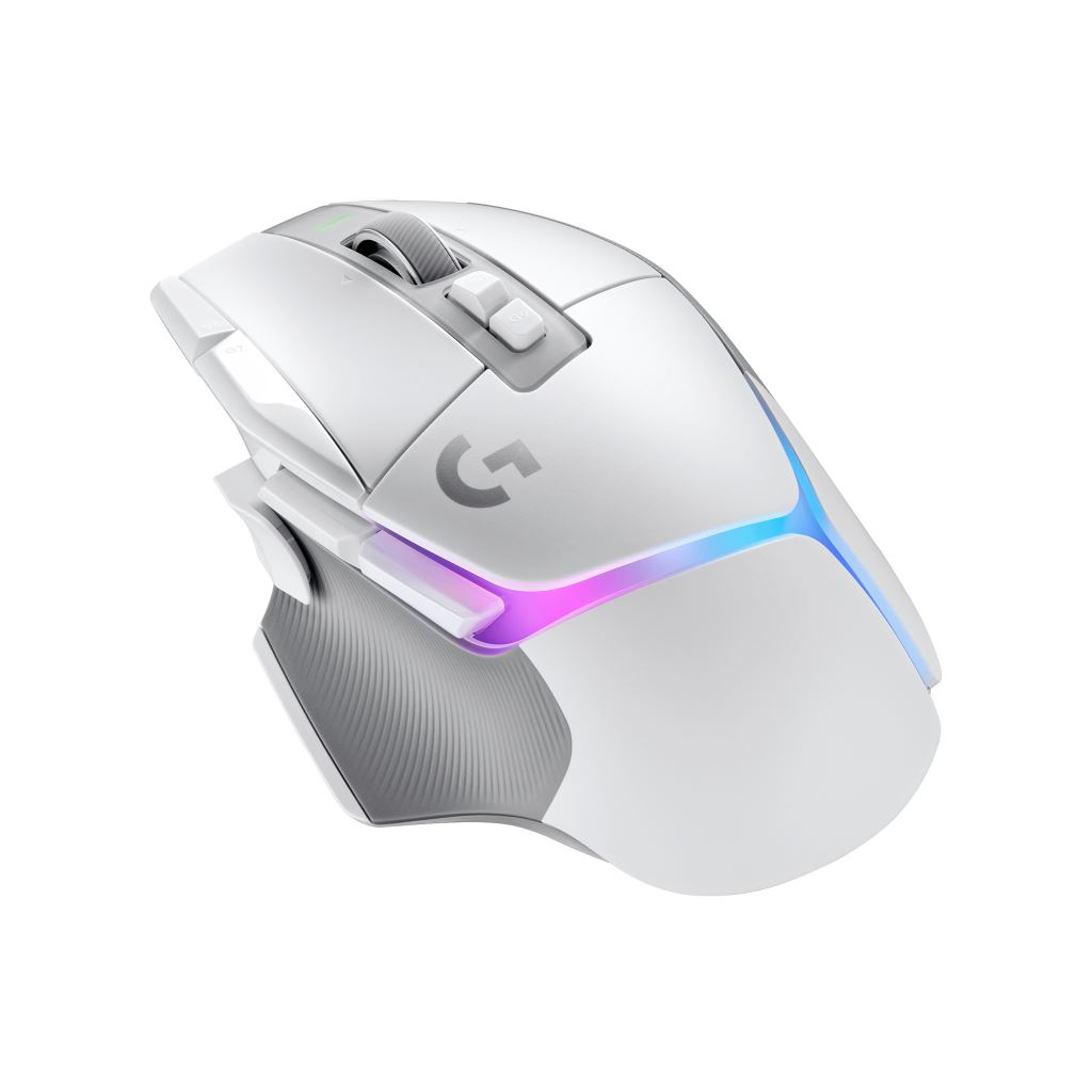 Mouse gaming, Logitech, G502 X Plus, RGB, 25600 dpi, Alb (910-006171)