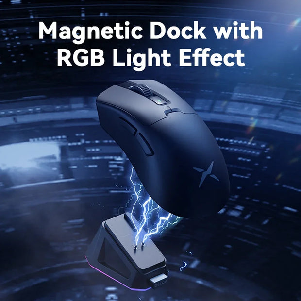Wireless Gaming Mouse 8K Polling RGB Dock