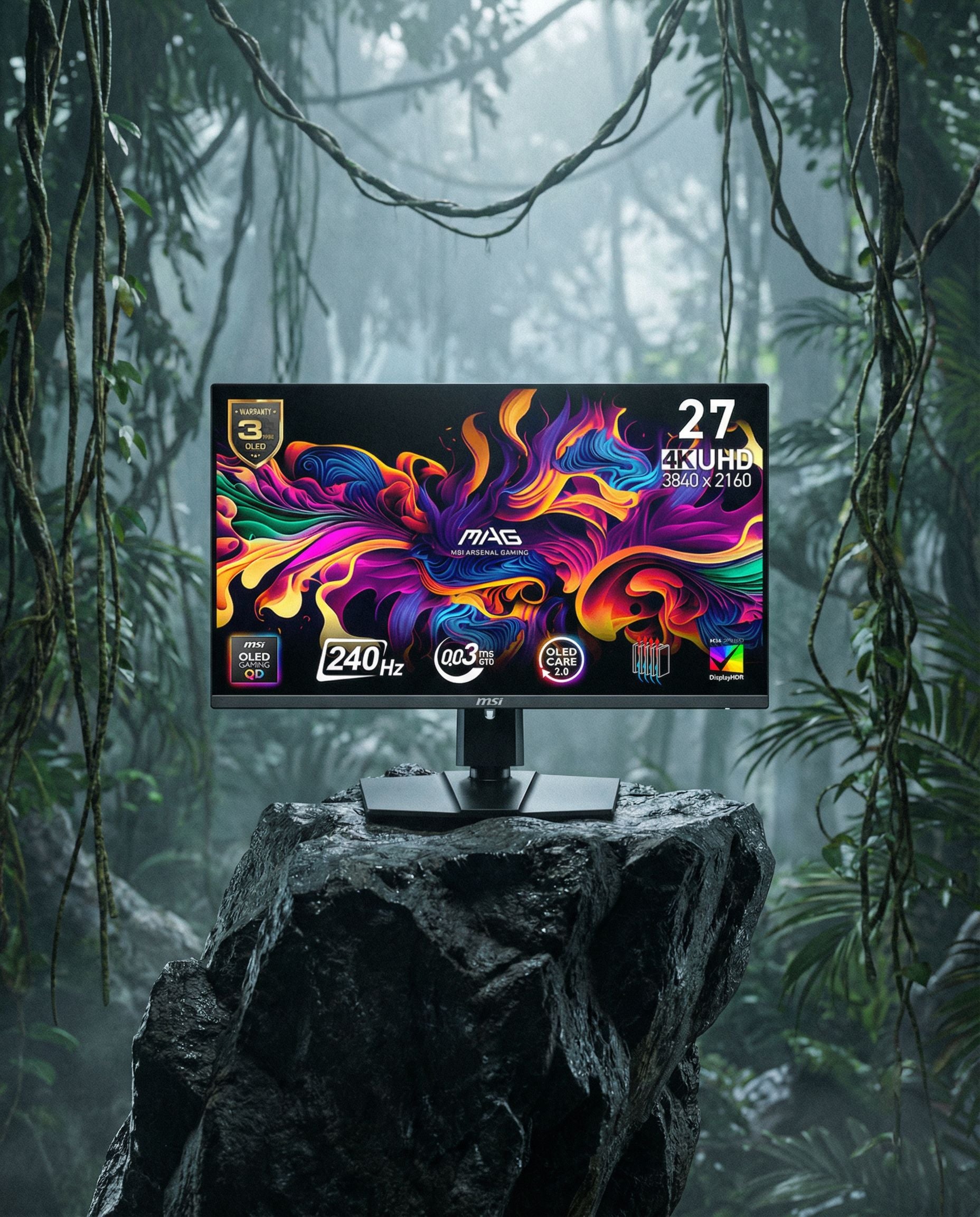 MSI MAG 321UP QD-OLED LCD monitor 80 cm (31.5