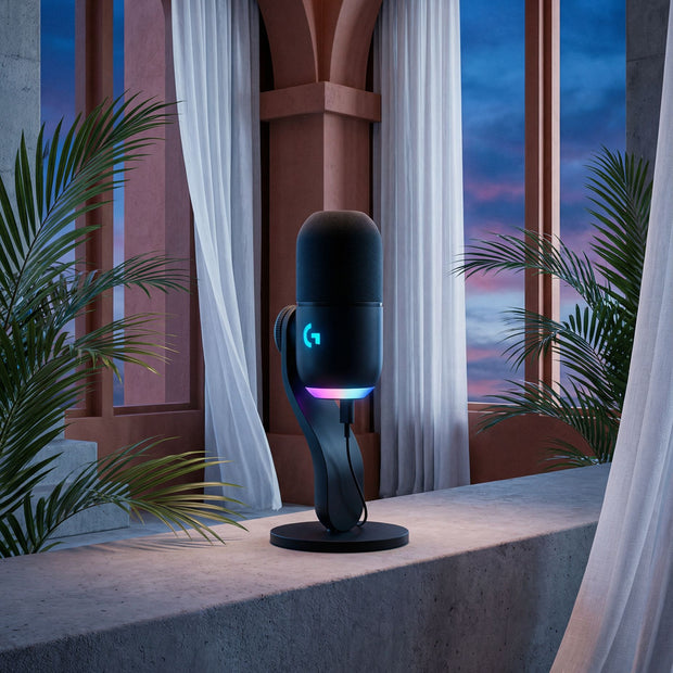 LOGITECH G Yeti GX RGB Gaming Microphone - LIGHTSYNC - BLACK - USB (988-000569)