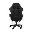 NNEED Racing Gaming Chair 7 RGB LED 8 Points Massage Black&White