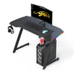 NNEDSZ 120cm New Arrive Computer Table Z Shaped Gaming Desk With RGB Led Lights Gaming Tables