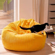 NNEDSZ Jumbo Cord Beanbag Chair Cover Unfilled Large Bean Bag - Mustard