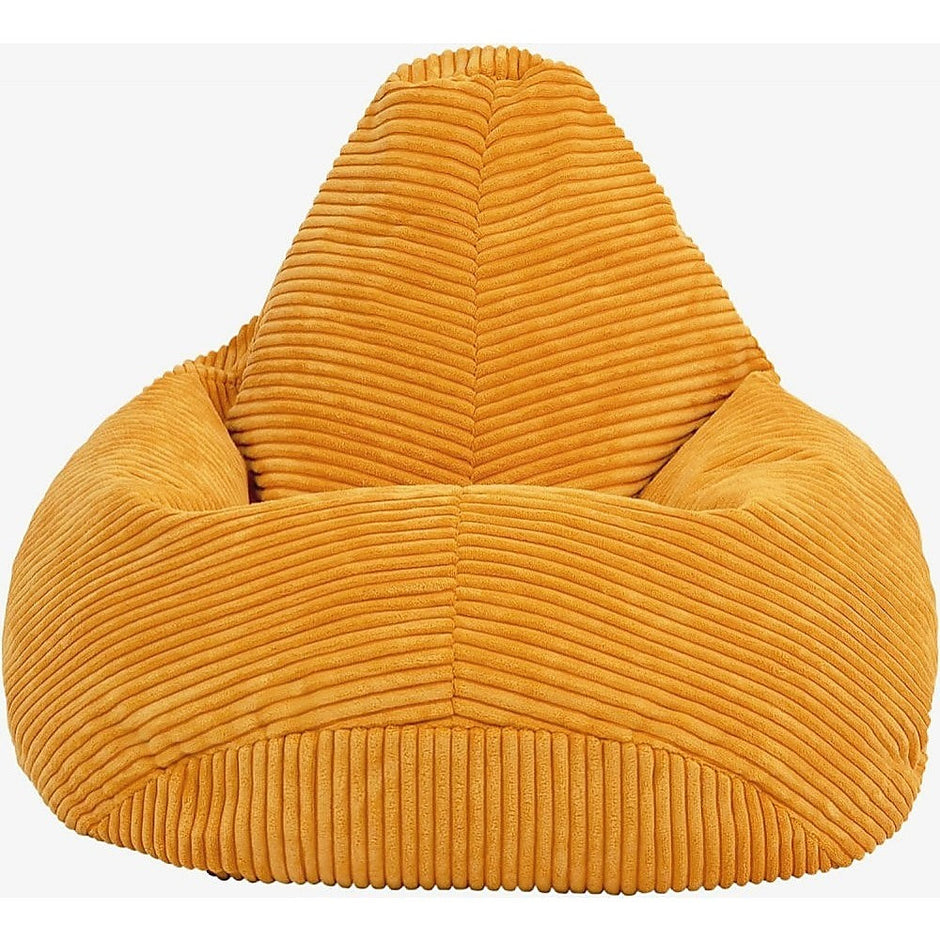 NNEDSZ Jumbo Cord Beanbag Chair Cover Unfilled Large Bean Bag - Mustard