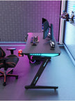 Gaming Desk With LED Light Gaming Desk Z Leg 120 CM
