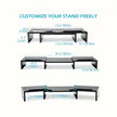 Adjustable Dual Monitor Stand Riser - Extra Long Office Desktop Organizer for 2 Monitors (Up to 48.2
