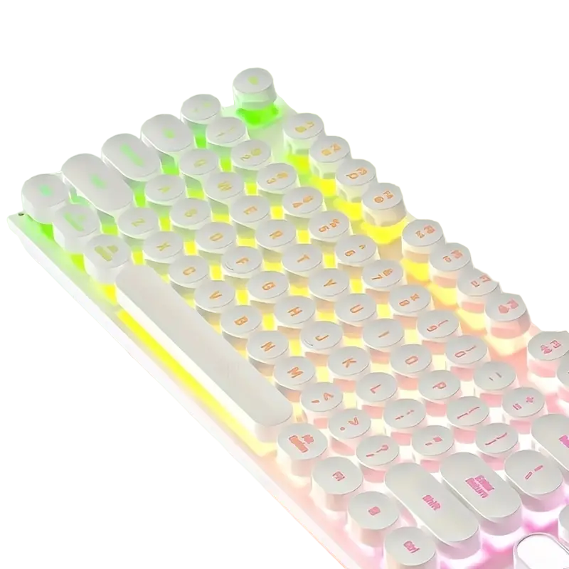 Ultimate Gaming and Office Keyboard and Mouse Set with Mechanical Touch and Headset - Wired