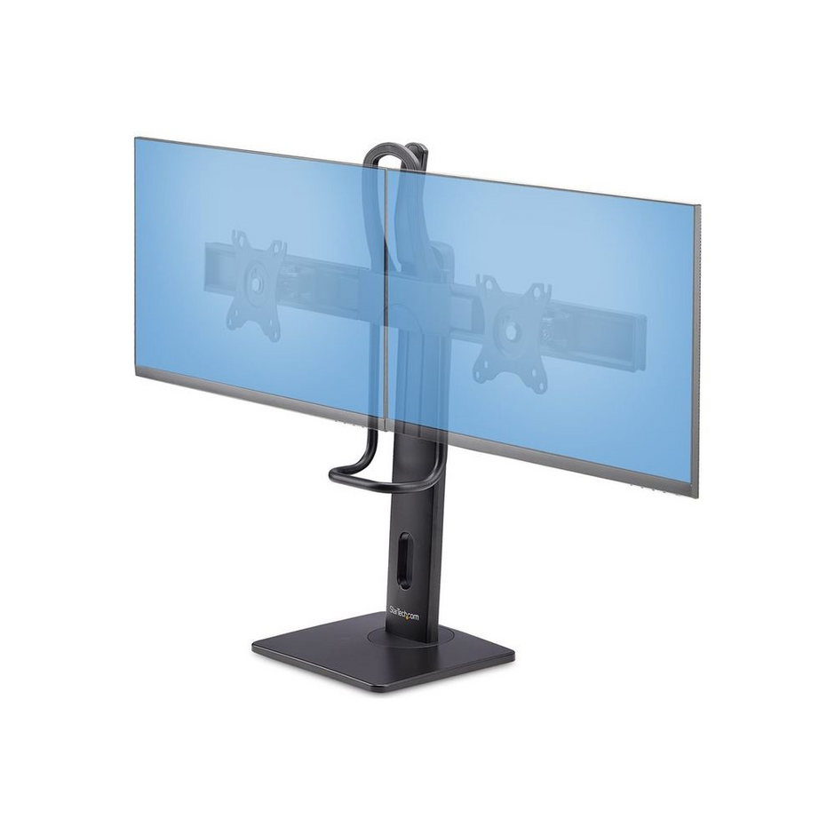 StarTech.com 2MC1S-MONITOR-STAND držiak / stojan na monitory 68,6 cm (27") Stôl Čierna (2MC1S-MONITOR-STAND)