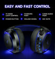 NNETM Wireless RGB Gaming Headset Surround