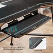 Large Wing-Shaped Gaming Desk With Keyboard Tray